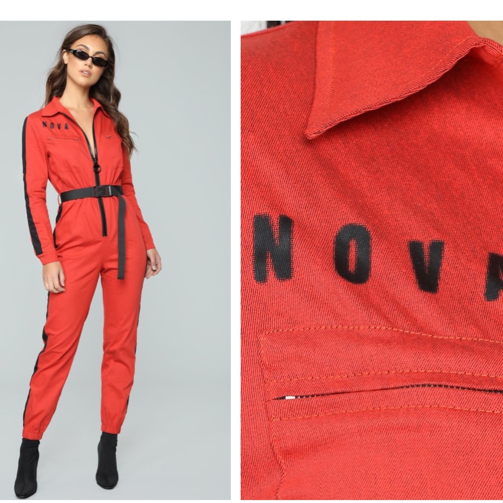Orange Jumpsuit- Fashion Nova - Picture 1 of 4